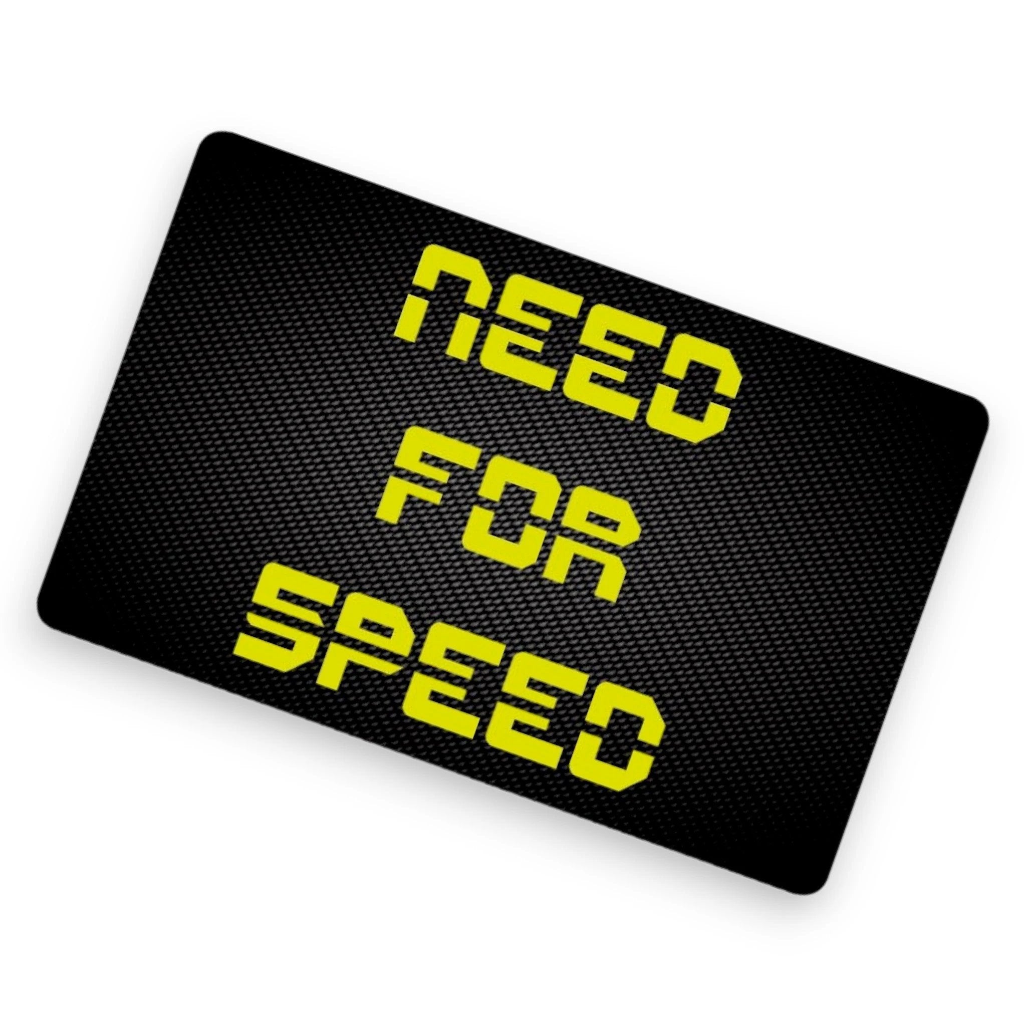 Zieh und Hack Karte im Carbon Look "Need for Speed" - Stylisch und Praktisch - from DieBallerei