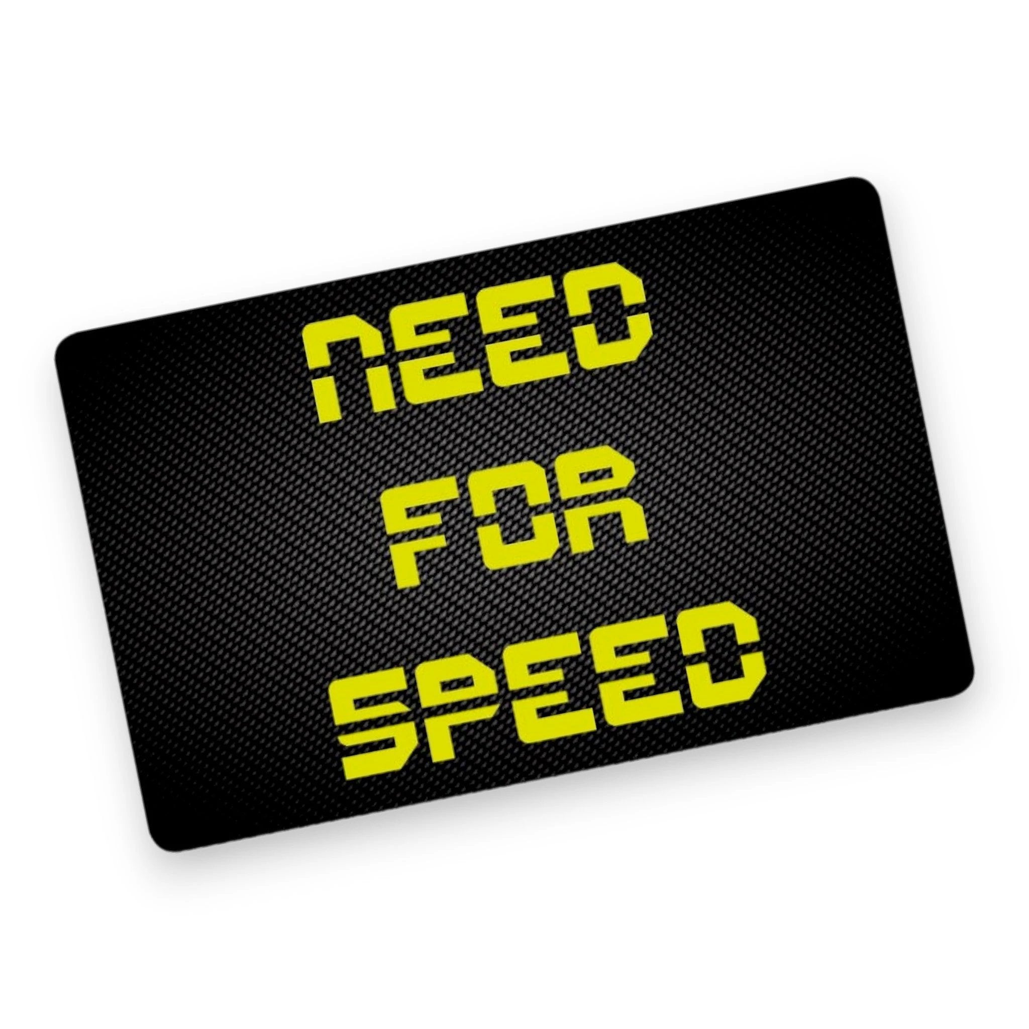 Zieh und Hack Karte im Carbon Look "Need for Speed" - Stylisch und Praktisch - from DieBallerei