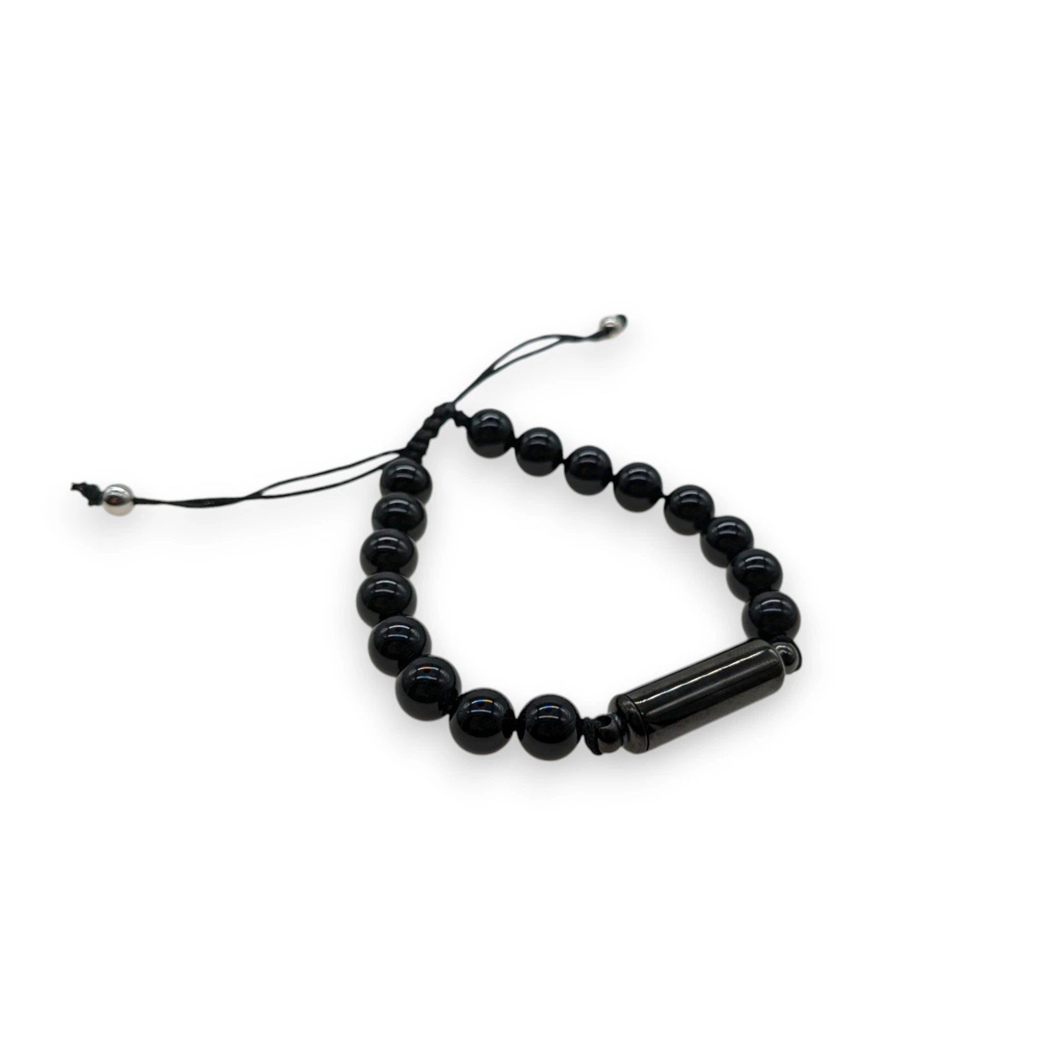 Stylisches Onyx-Armband mit Füllbarer Kapsel (Schwarz)– Deine perfekte Mischung aus Stil und Funktion - Anhänger from DieBallerei