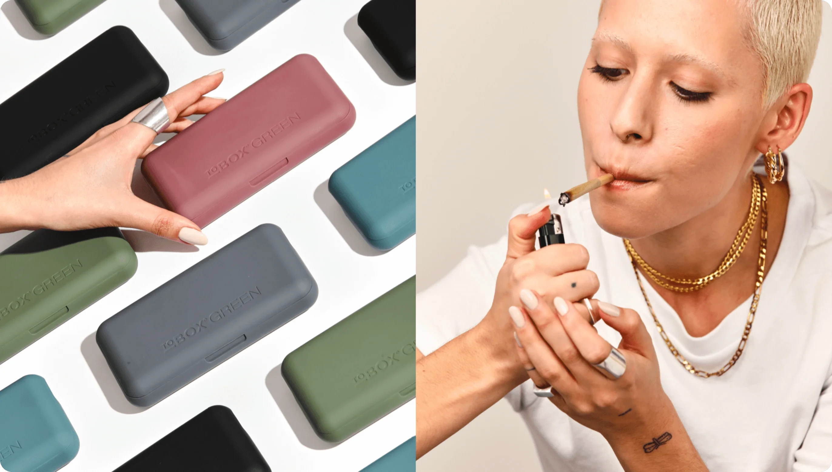 ToBOX GREEN – Die perfekte TO GO-Lösung! Rolling & Grinder in 5 Farben - Schnupftabakdose from DieBallerei