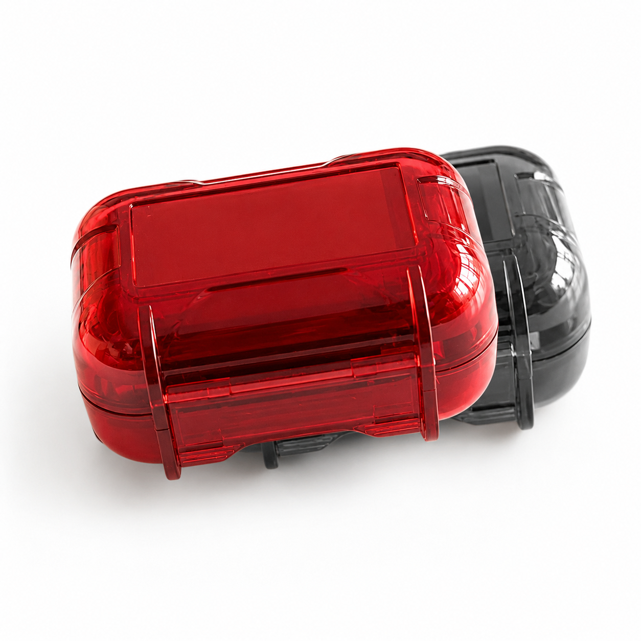 Lieferumfang des Hard Case Schnupftabak Sets Locker in Rot mit Zubehör im Überblick