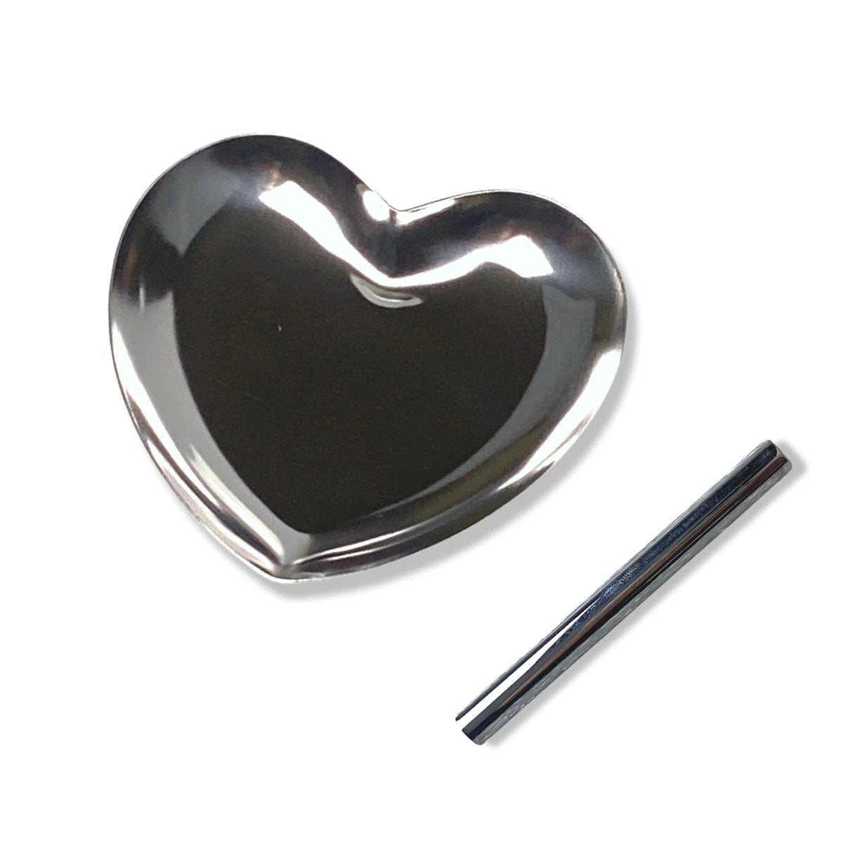 Set Silberne Herz-Ziehunterlage aus Metall – Edles Design & Praktische Größe - from DieBallerei