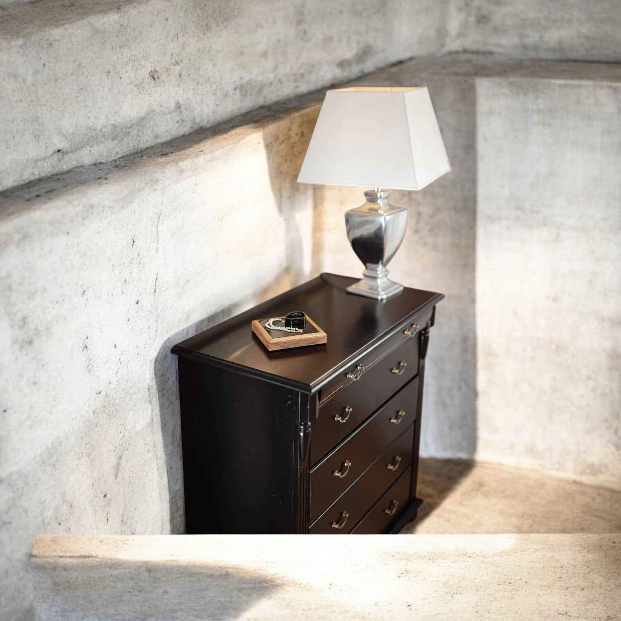 Kokaninchen Granit Untersetzer "GoldenGalaxy" hochwertige Aufbewahrungsschublade, Tassenuntersetzer, hochwertige Granitplatte - from DieBallerei