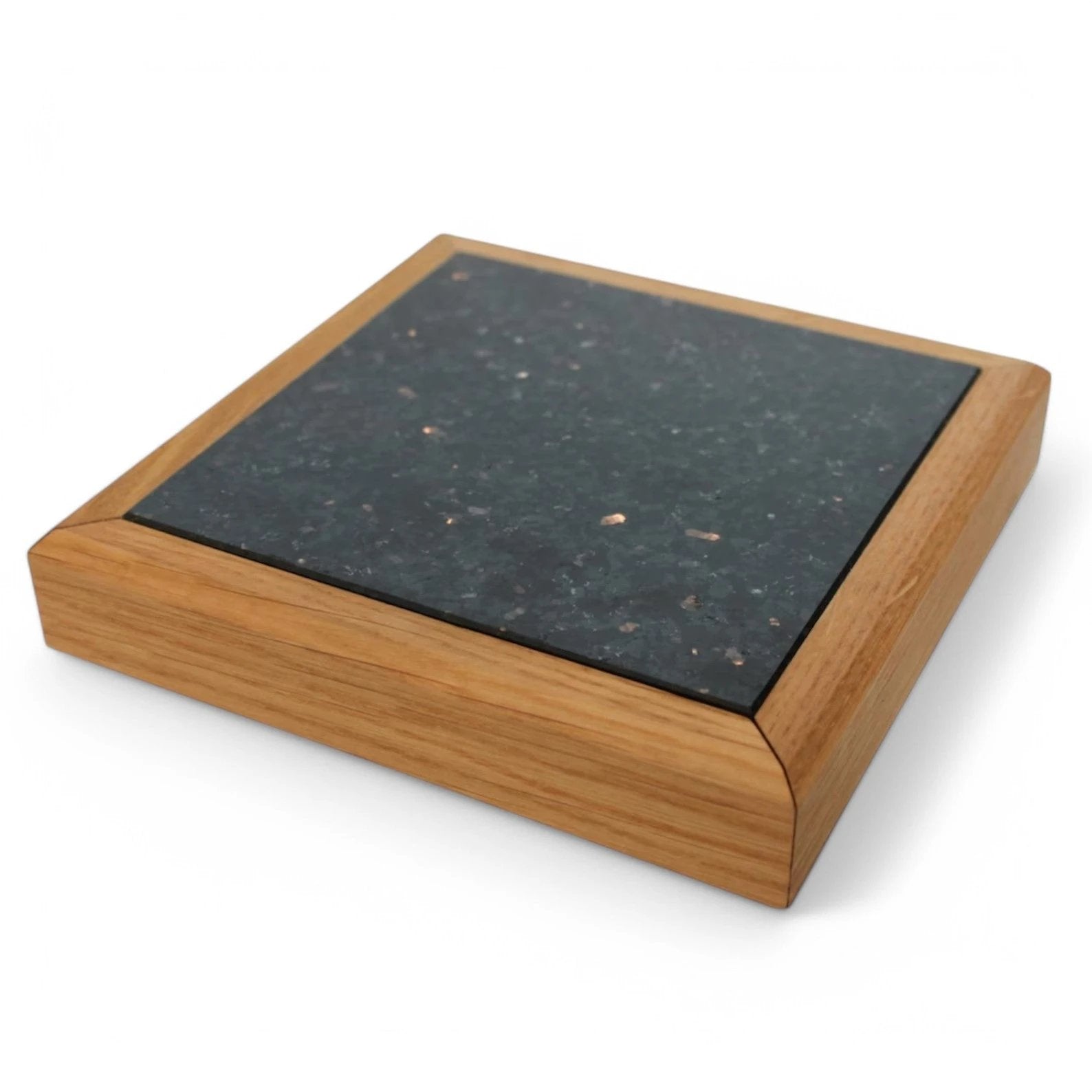 Kokaninchen Granit Untersetzer "GoldenGalaxy" hochwertige Aufbewahrungsschublade, Tassenuntersetzer, hochwertige Granitplatte - from DieBallerei