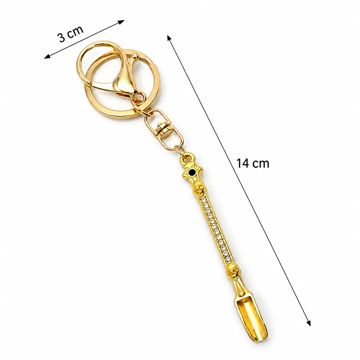 Mini-Löffel Schlüsselanhänger mit Strass – Elegant, auffällig & praktisch
