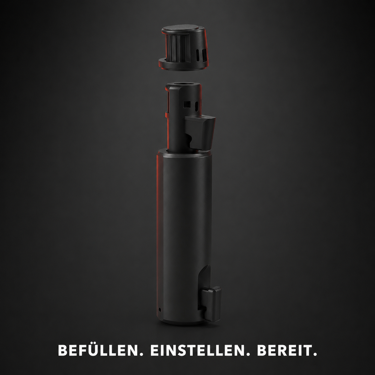 SniffHit Dosierer mit fünf Dosierstufen und Magnetverschluss