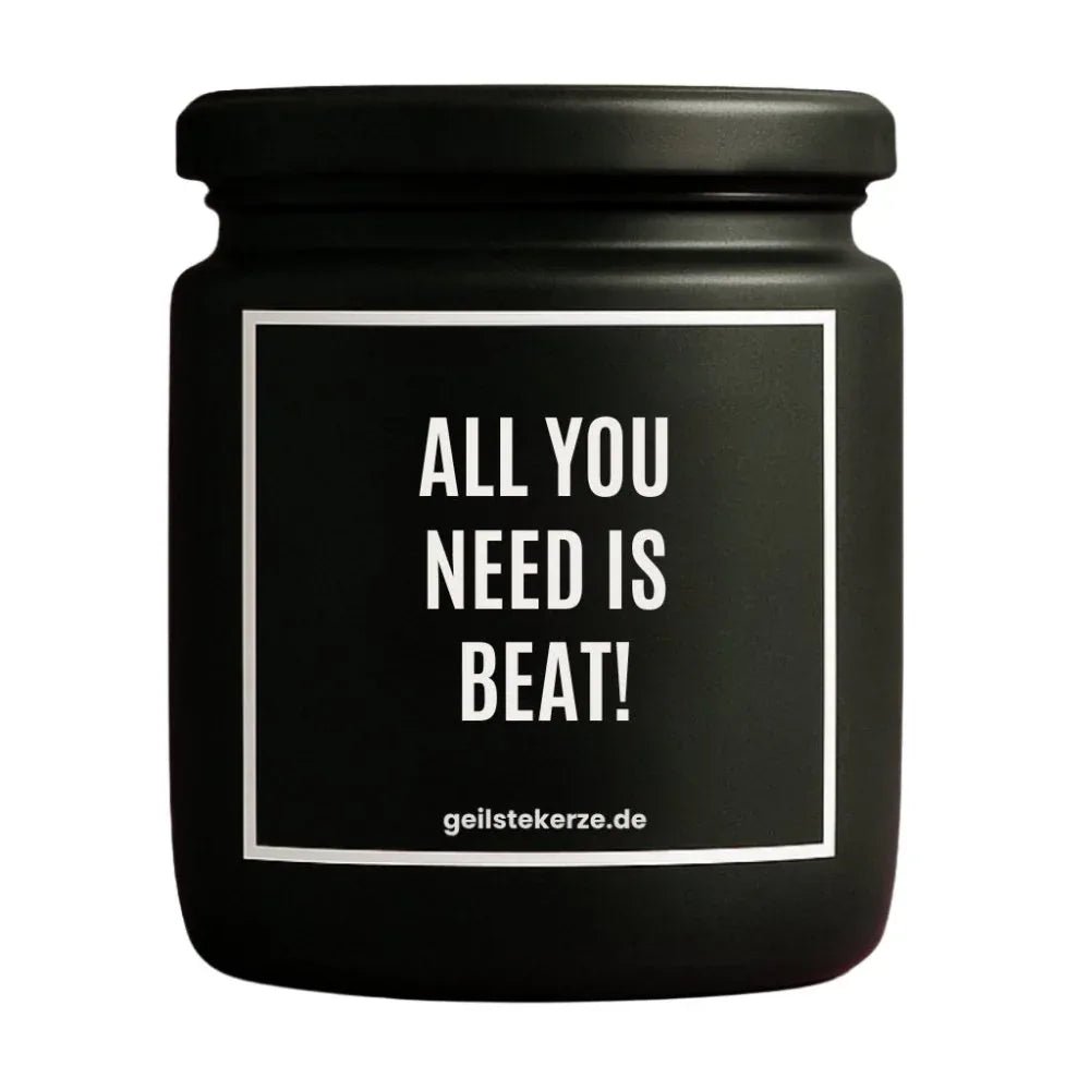 Duftkerze „ALL YOU NEED IS BEAT!“ von geilstekerze – Ansicht 3