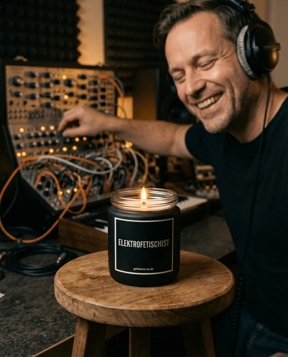 Duftkerze „ELEKTROFETISCHIST“ von geilstekerze – Ansicht 8