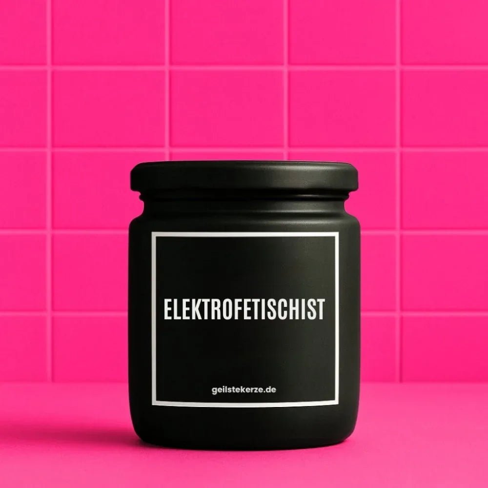 Duftkerze „ELEKTROFETISCHIST“ von geilstekerze – Ansicht 1