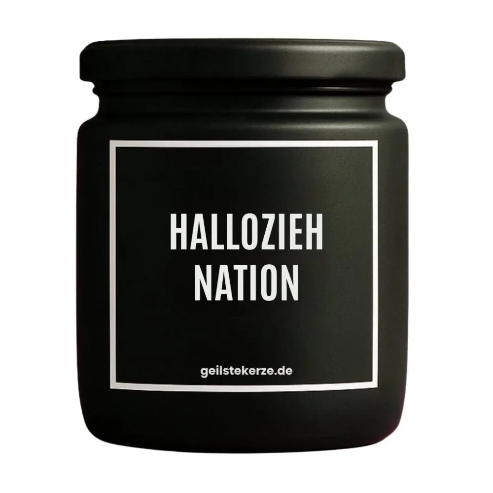 Duftkerze „HALLOZIEHNATION“ von geilstekerze – Ansicht 3