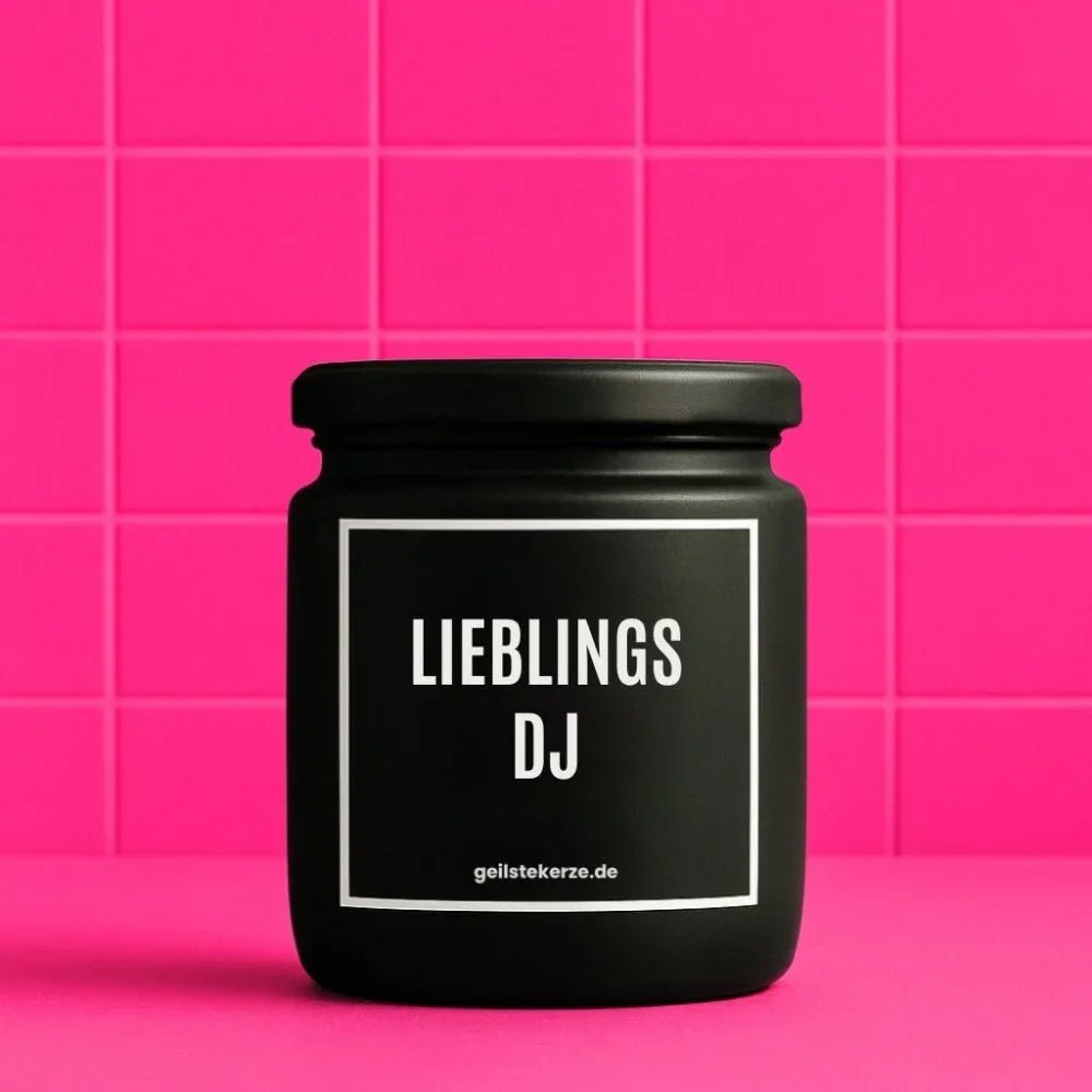 Duftkerze „LIEBLINGS DJ“ von geilstekerze – Ansicht 1
