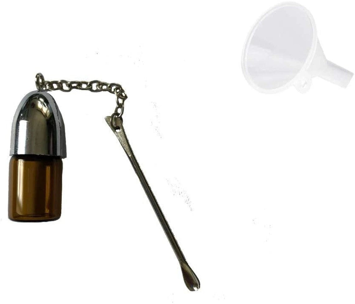 Spender/ Portionierer aus Glas mit Löffel inkl. Trichter (36mm / braun) - from DieBallerei