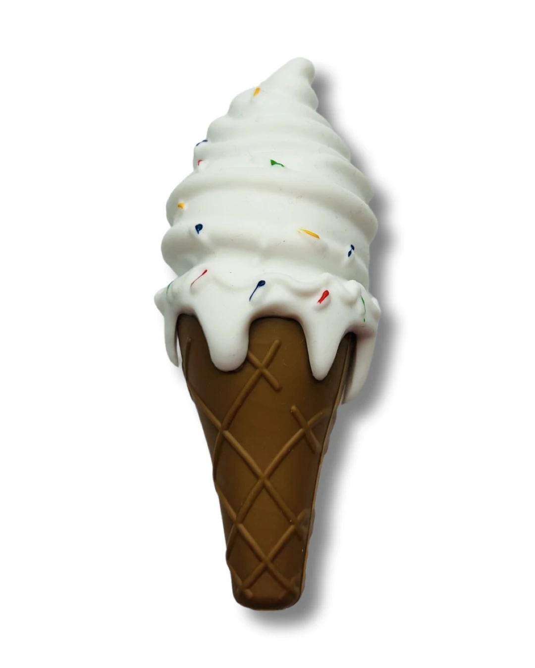 Silikon Pfeife „Ice Cream“ – Stylisches Rauchzubehör in Waffel-Optik - from DieBallerei