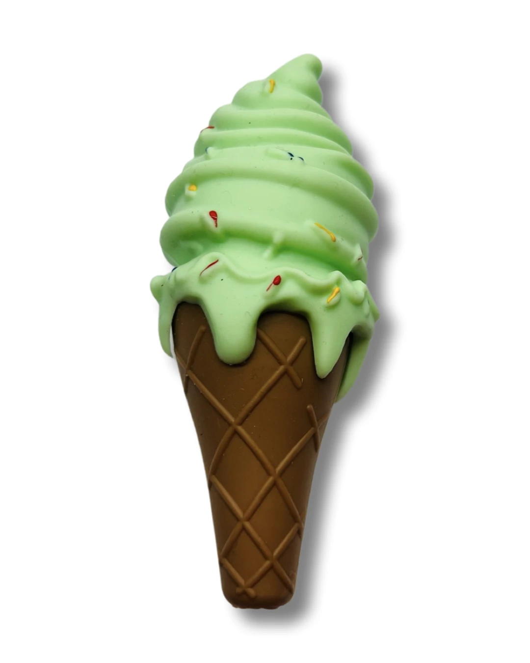 Silikon Pfeife „Ice Cream“ – Stylisches Rauchzubehör in Waffel-Optik - from DieBallerei
