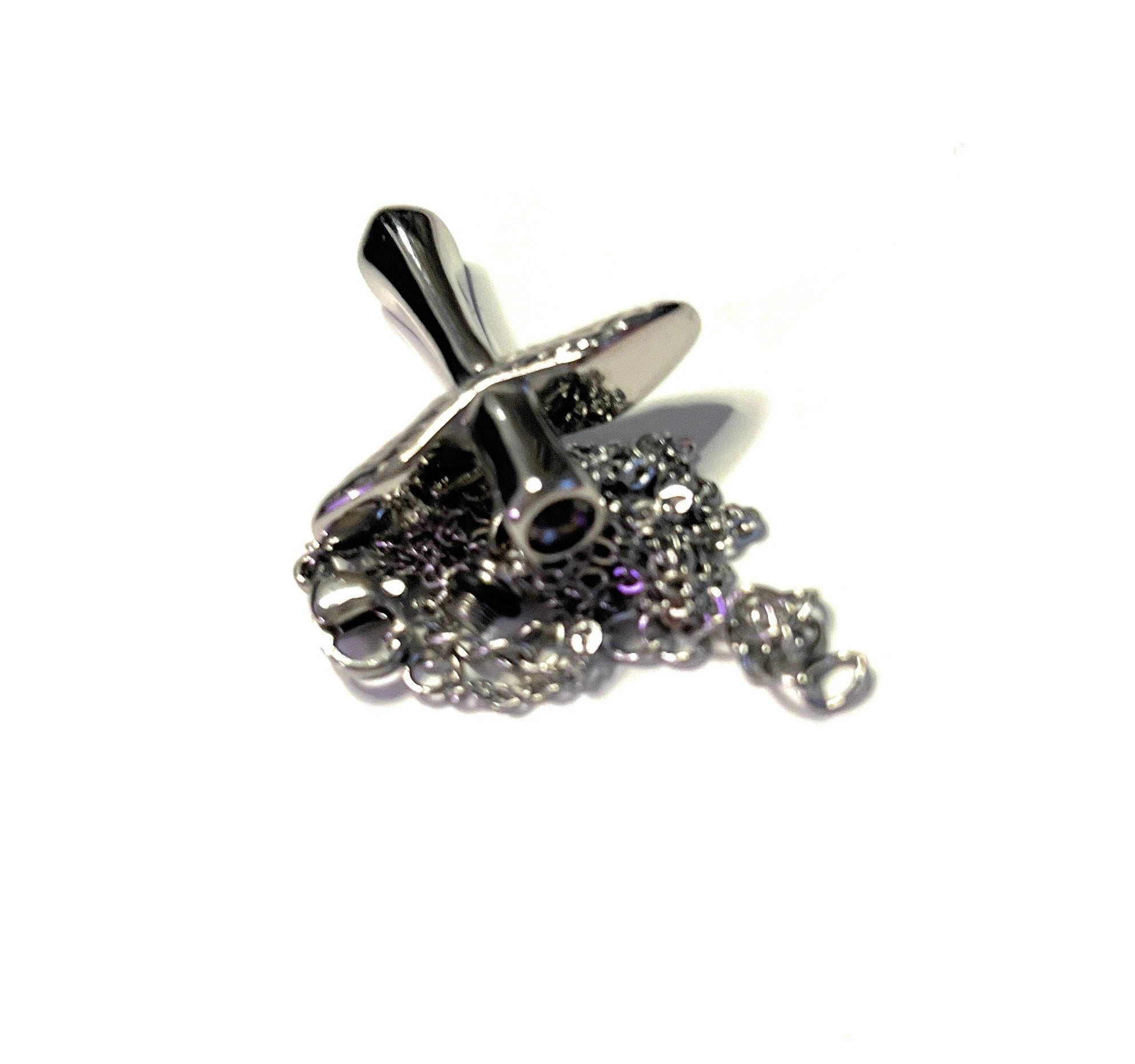 Edle Kreuzkette mit Flügeln & befüllbarem Anhänger – Silber - from DieBallerei