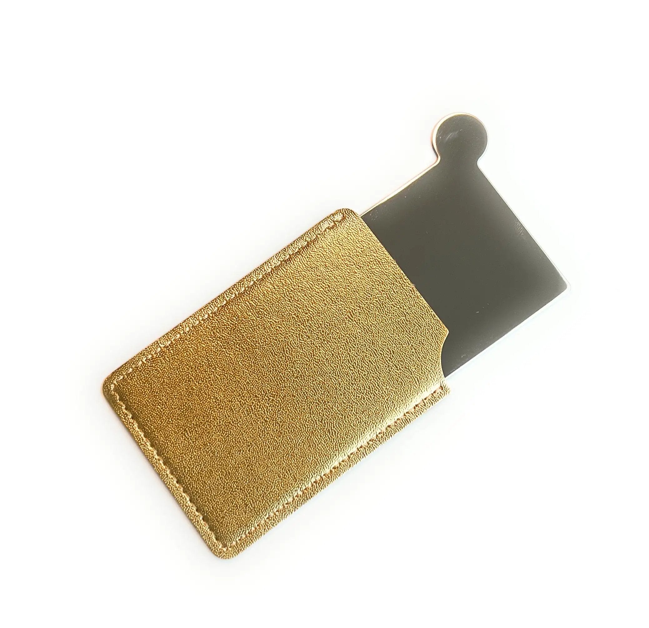 Mini Spiegel To-Go mit Schutzhülle & Zieh- und Hackkarte – Perfekt für unterwegs! - from DieBallerei