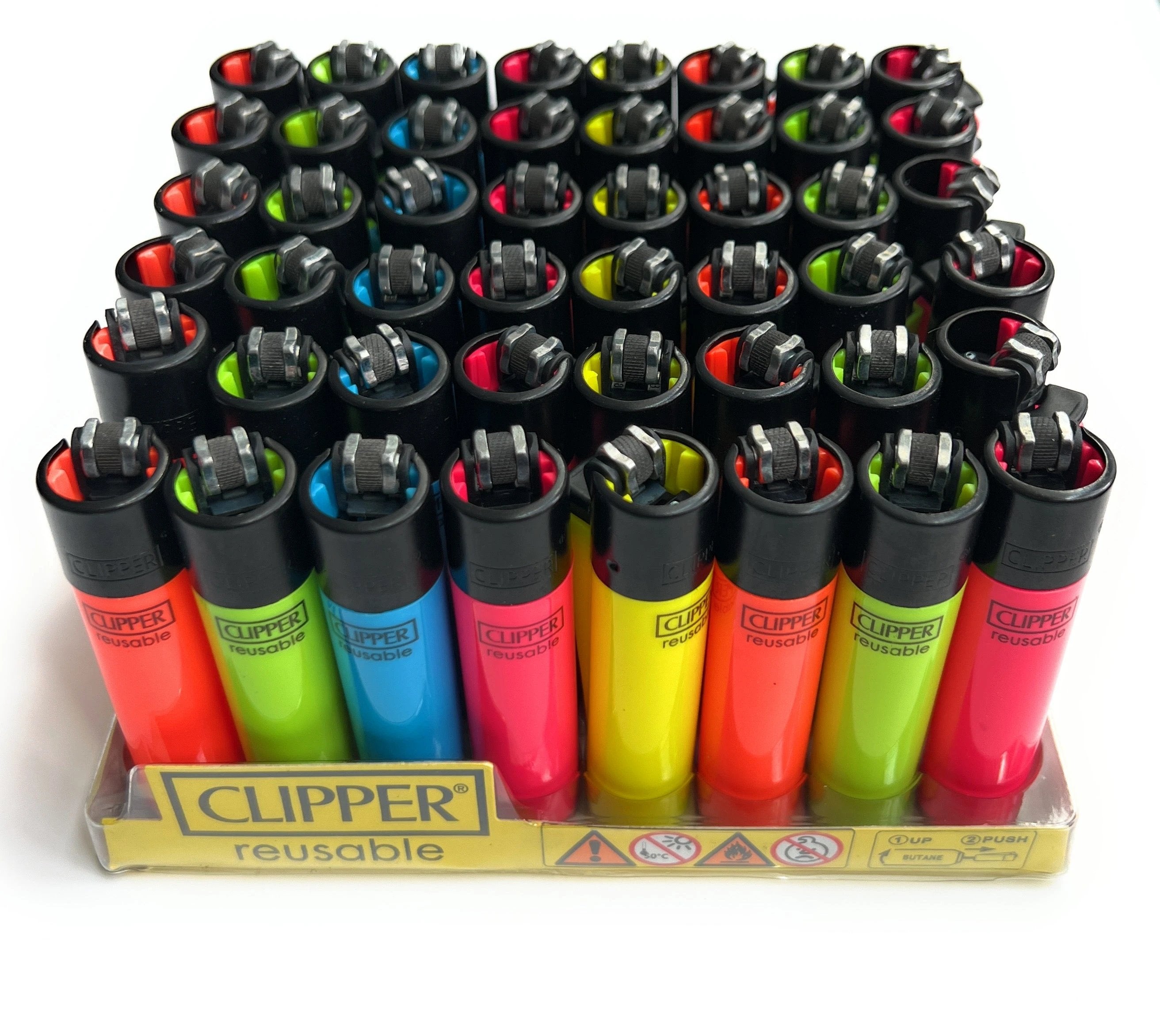 Clipper Feuerzeug 4er Set – Das Original in Neon Farben - from DieBallerei