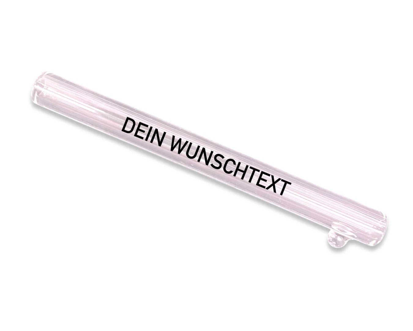 Individuelles SchneeRöhrchen mit Wunschgravur aus Glas - from DieBallerei
