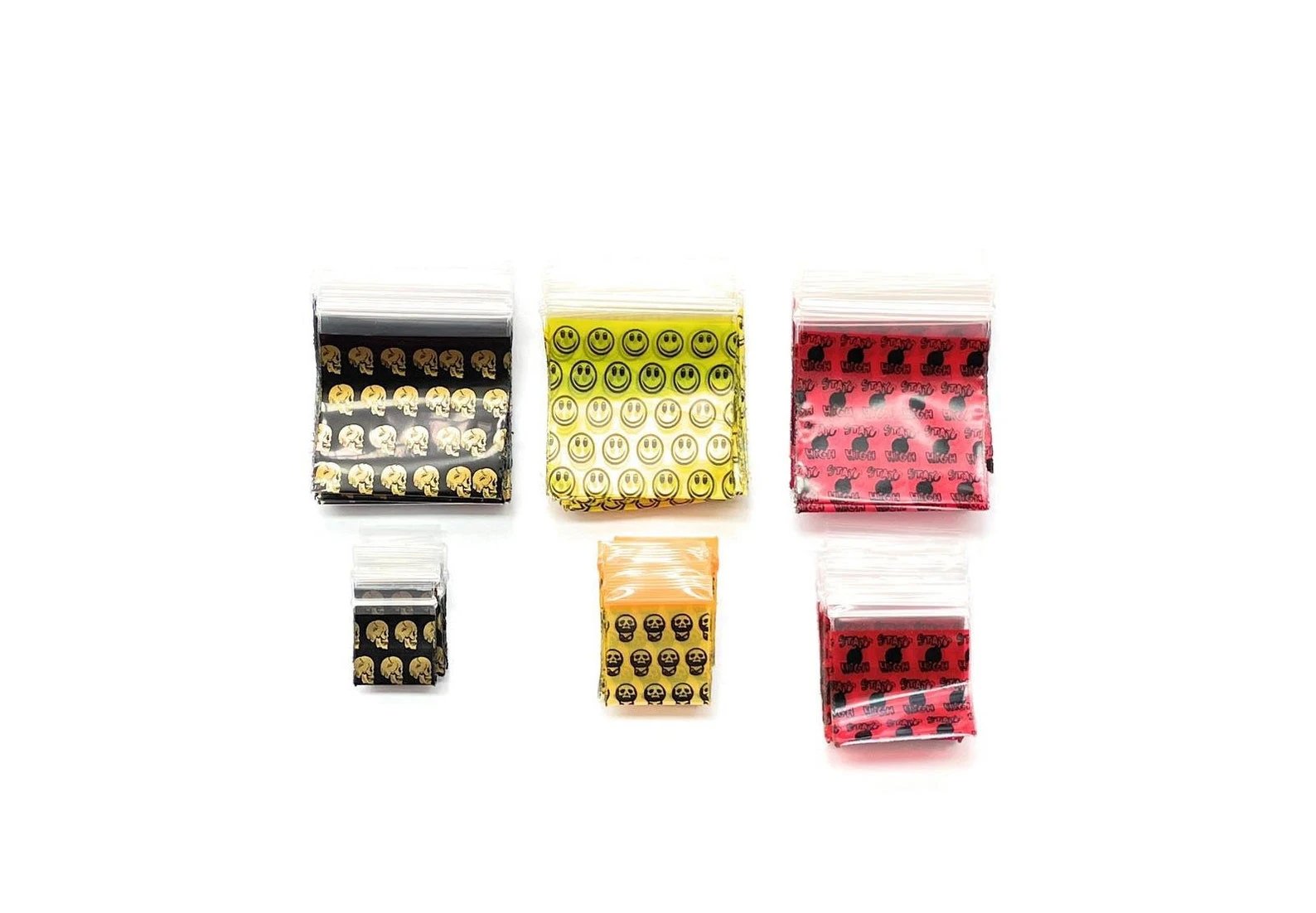 Tütchen-Set (60 Stück) – Wiederverschließbare ZIP-Lock Beutel in Verschiedenen Größen & Farben - from DieBallerei