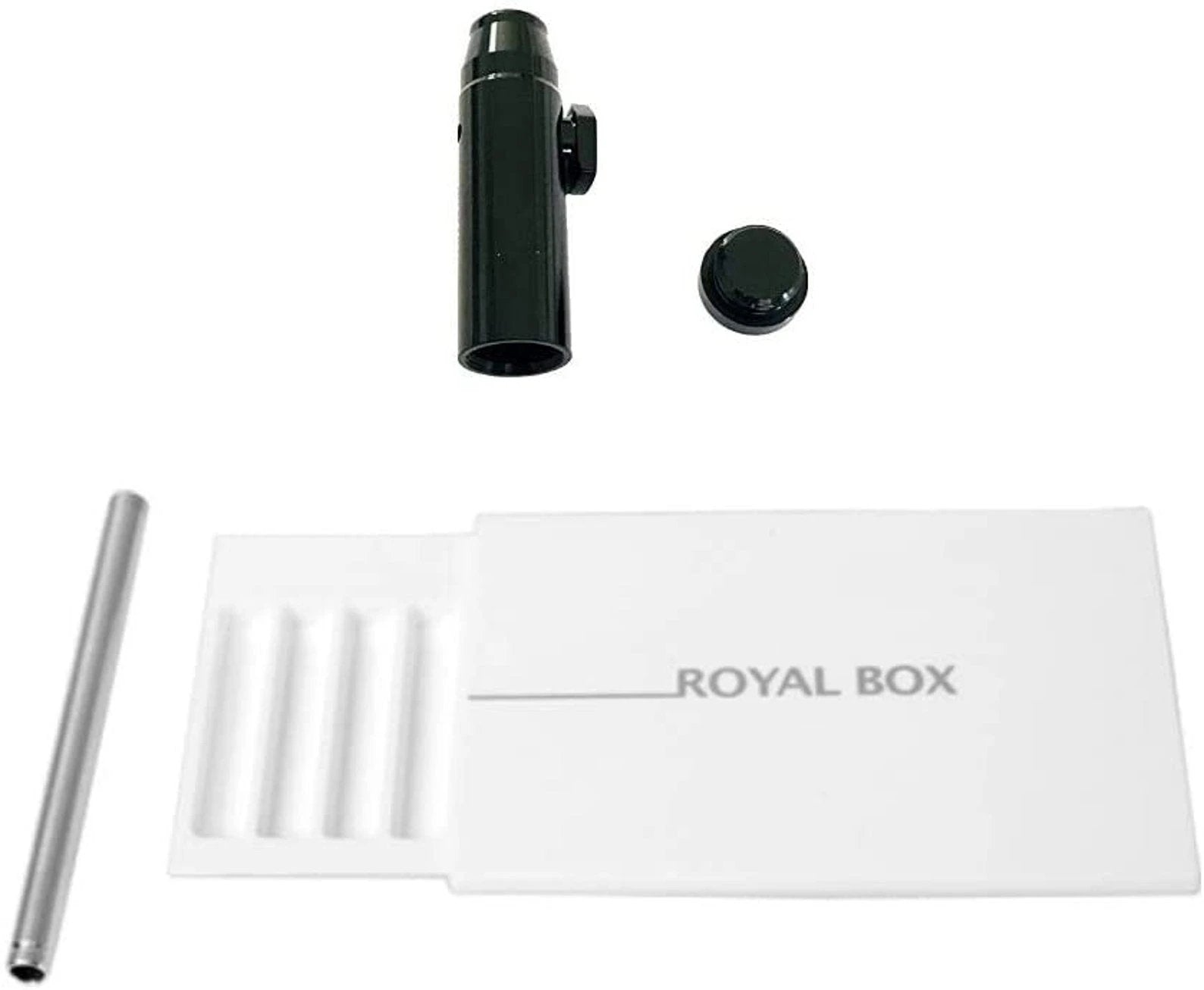 Royal Box mit integriertem Röhrchen – Kompakt, Elegant & Vielseitig (Weiß) - from DieBallerei