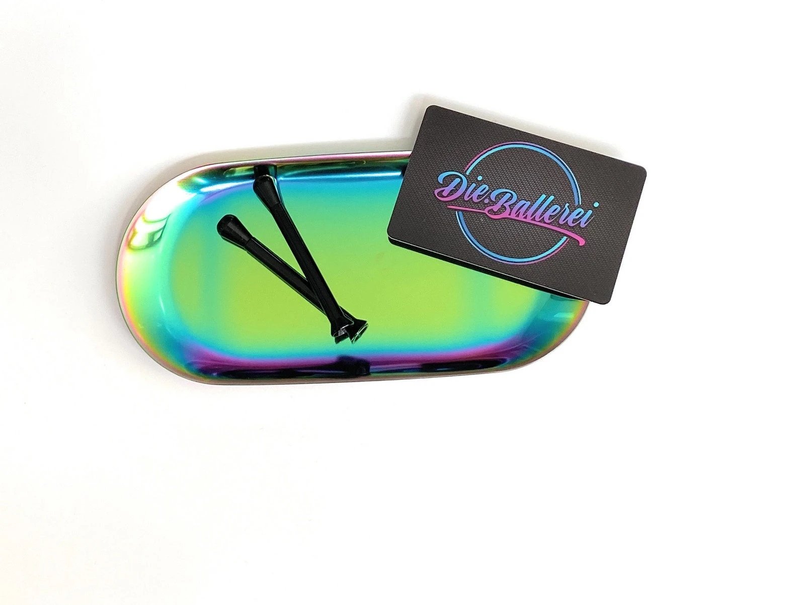 Set "Regenbogen" – Stilvolles Zubehör mit hochwertiger Metall-Unterlage - from DieBallerei