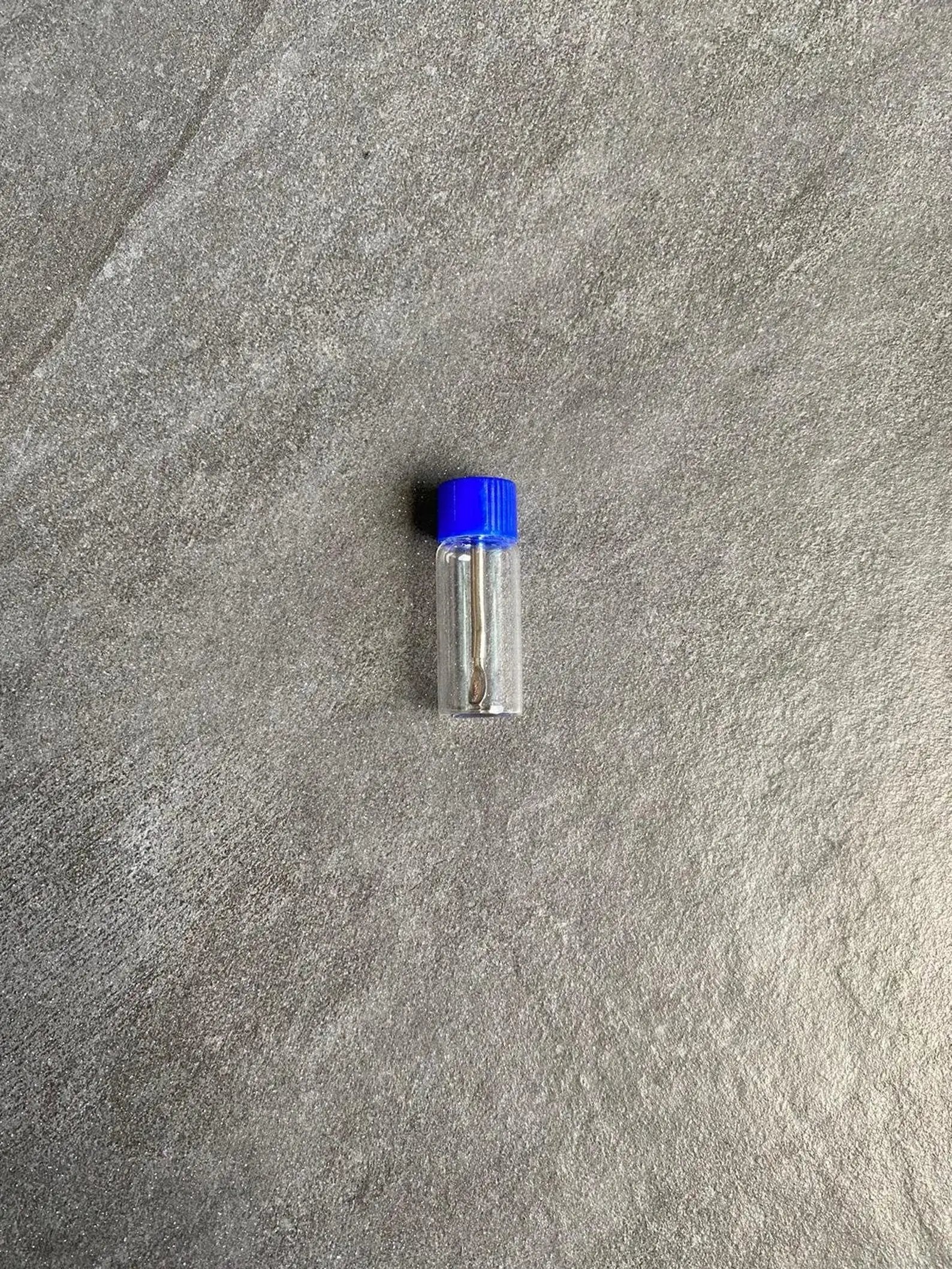 Baller-Fläschchen mit Teleskoplöffel – Klar mit blauem Deckel - from DieBallerei