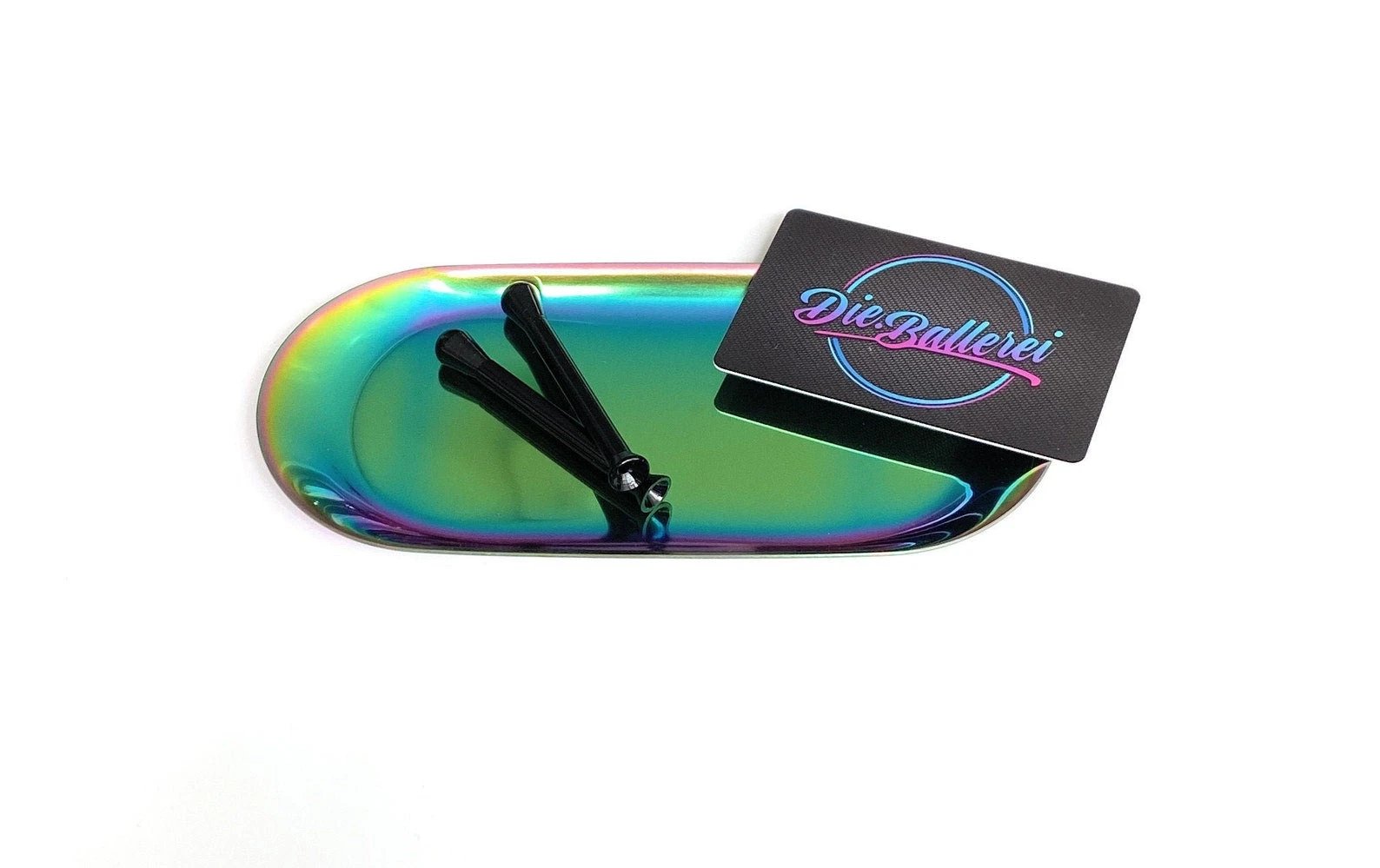 Set "Regenbogen" – Stilvolles Zubehör mit hochwertiger Metall-Unterlage - from DieBallerei
