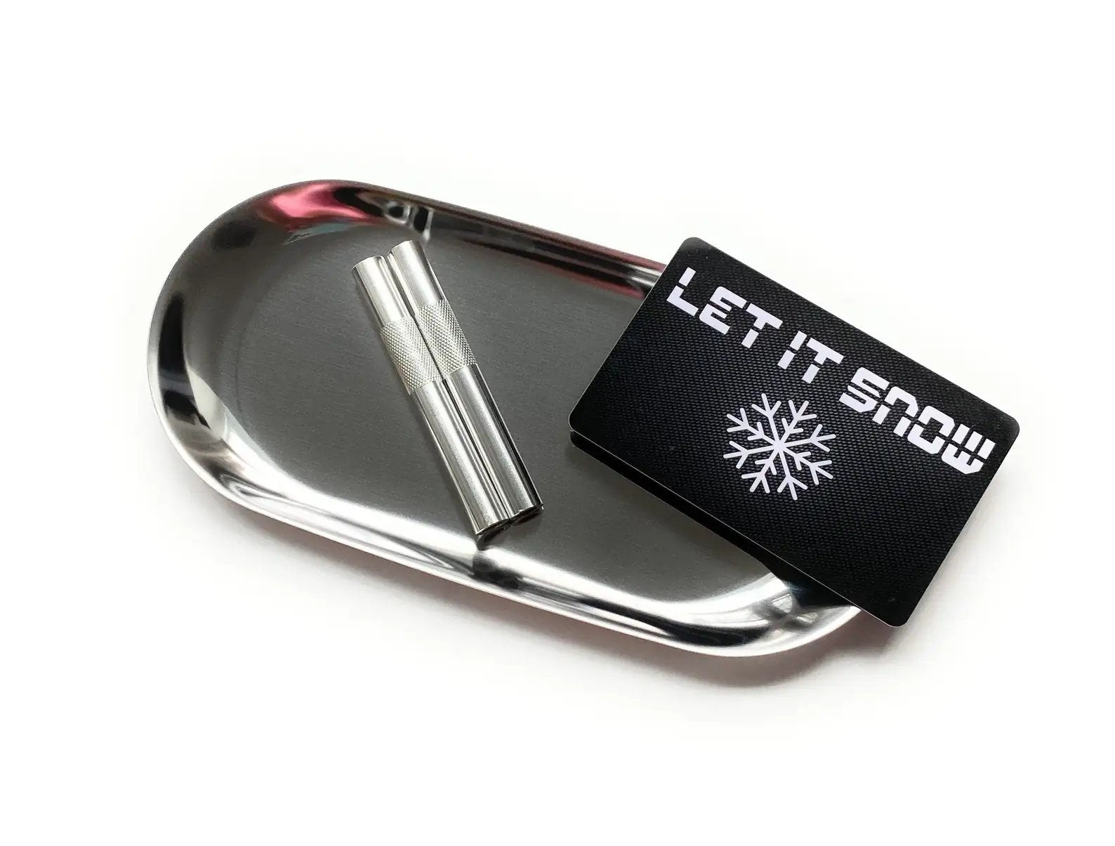 Set 'Silver' – 2x Ziehröhrchen, Hack-Karte & Metall-Unterlage mit Rand - from DieBallerei