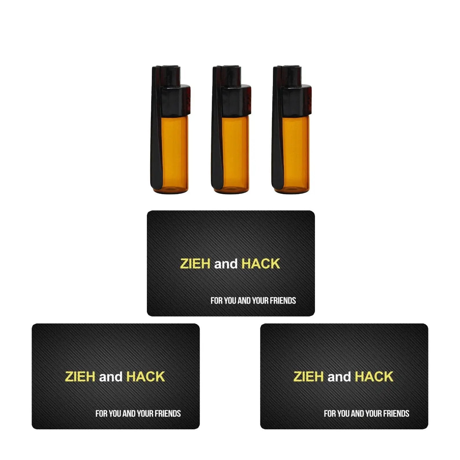 Set – 3 Große Spender (43mm) mit Löffel & 3 Hack-Karten - from DieBallerei