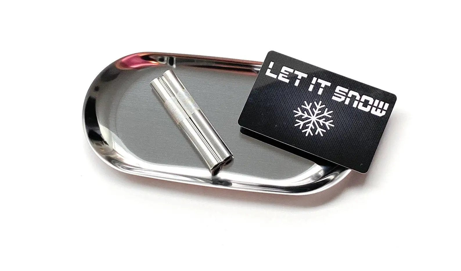 Set 'Silver' – 2x Ziehröhrchen, Hack-Karte & Metall-Unterlage mit Rand - from DieBallerei