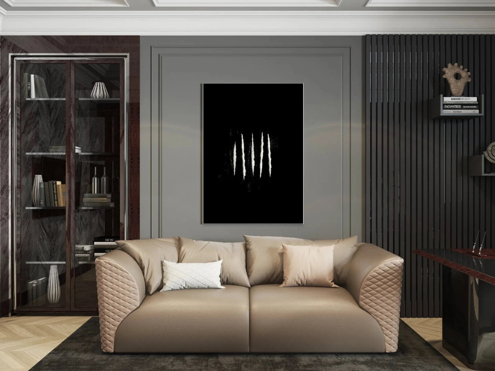 Poster „Lines“ – Stilvolles Design im DIN A3 Format mit Rahmen - from DieBallerei