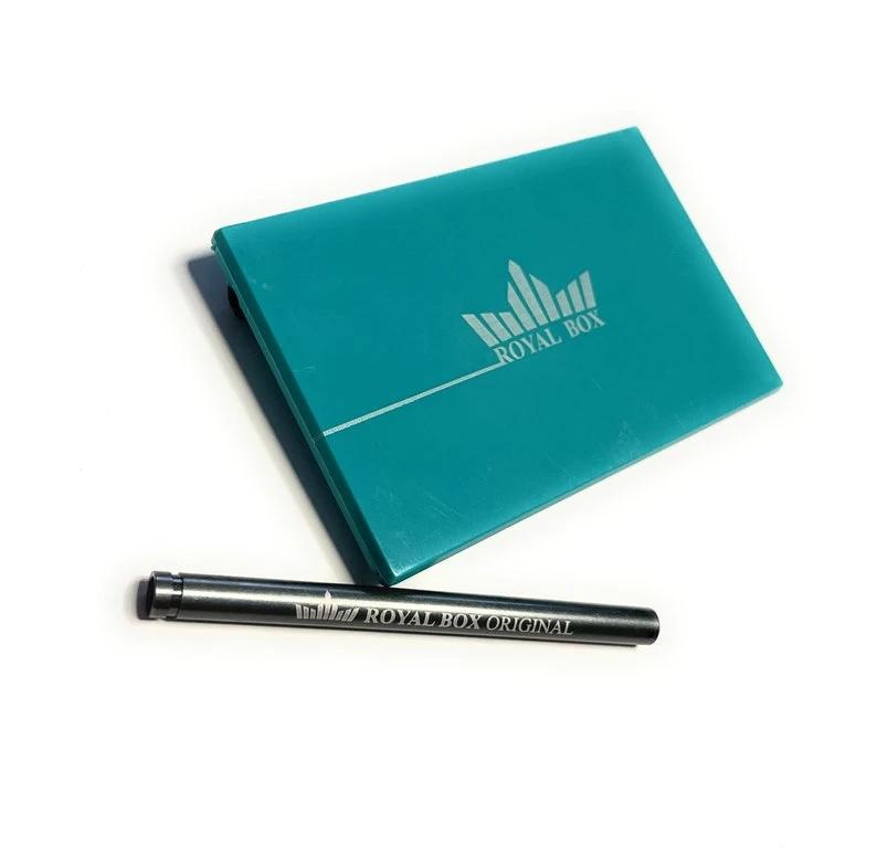 Royal Box mit integriertem Röhrchen – Kompakt, Stilvoll & Vielseitig (Türkis) - from DieBallerei