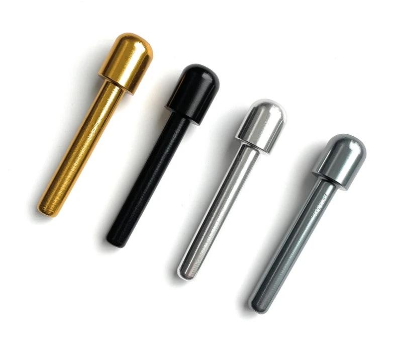 Set: 4er Ziehröhrchen aus Aluminium (70mm) – Gold, Silber, Schwarz & Chrom - from DieBallerei