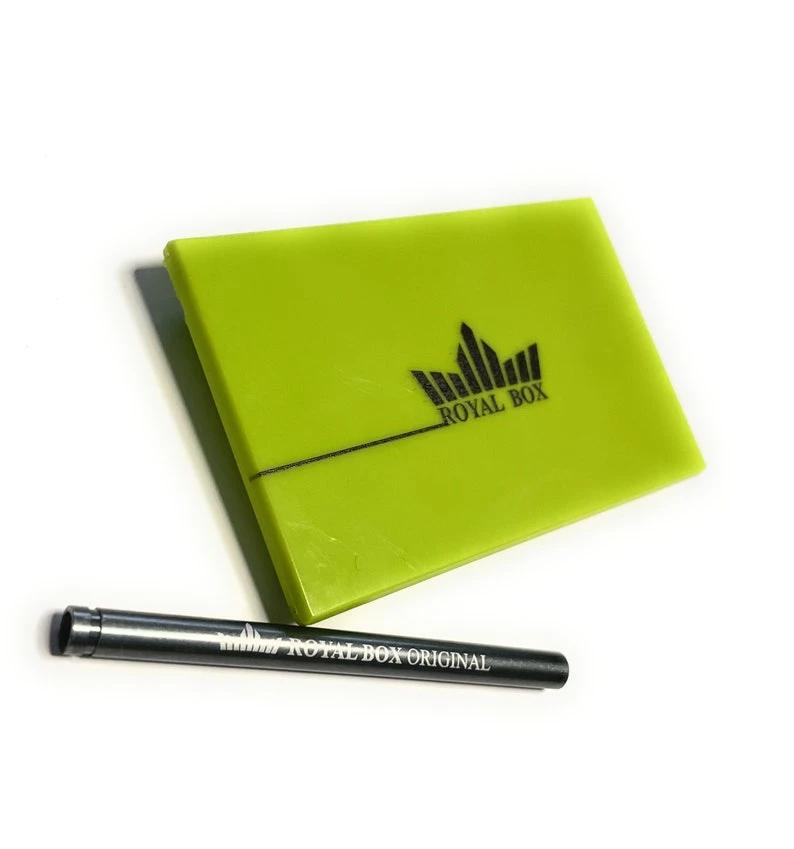 Royal Box mit integriertem Röhrchen – Kompakt, Stilvoll & Vielseitig (Grün) - from DieBallerei