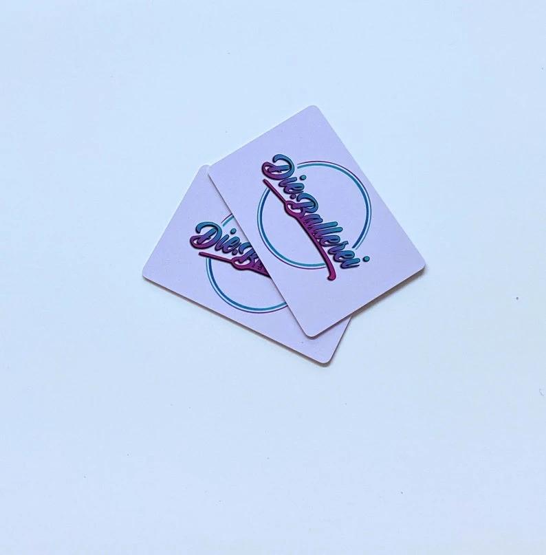 Zieh- und Hack-Karte "Die Ballerei" Weiß – Stylisch, Langlebig & Hygienisch - from DieBallerei