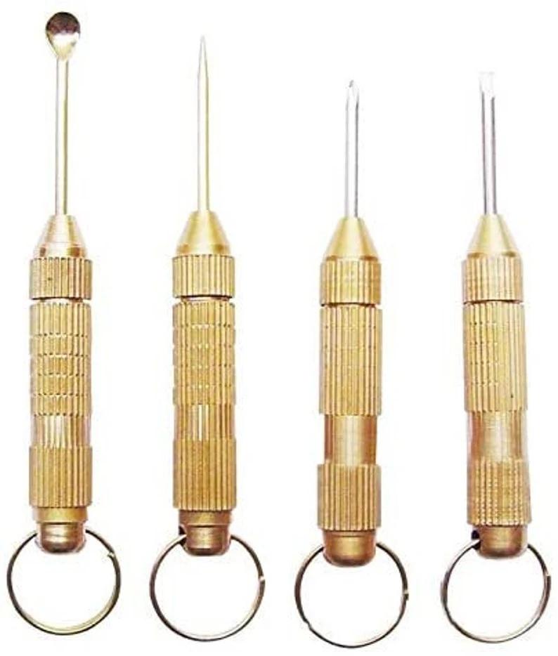 2er-Set: Multifunktionale Klapp-Löffel (60mm, Gold) – Praktisch & Elegant - from DieBallerei