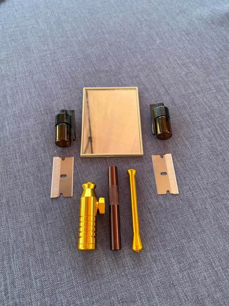 Set "Spiegel Gold/Braun" – Stilvoll, Praktisch & Immer Griffbereit - from DieBallerei