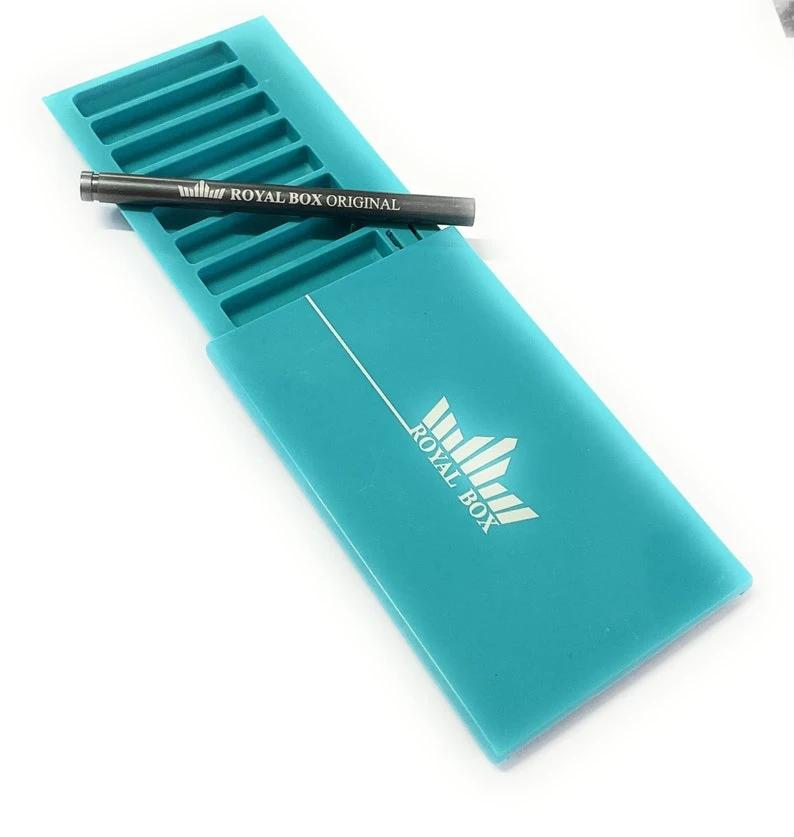 Royal Box mit integriertem Röhrchen – Kompakt, Stilvoll & Vielseitig (Türkis) - from DieBallerei