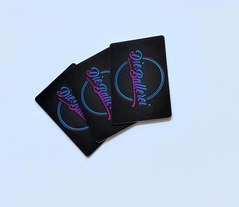 Zieh- und Hack-Karte "Die Ballerei" Schwarz – Stylisch, Robust & Hygienisch - from DieBallerei