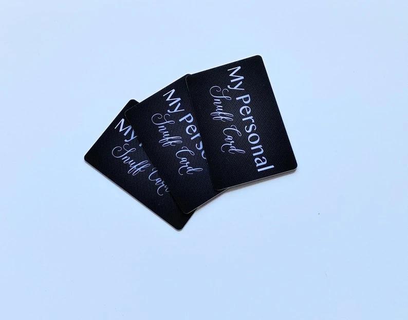 Zieh- und Hack-Karte "My Personal Snuff Card" – Langlebig, Stylisch & Hygienisch - from DieBallerei