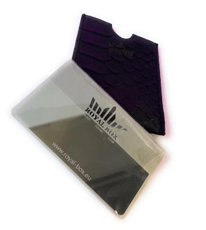 Royal Box – Exklusive Eleganz in Dunkelblau mit Echsenleder & Aluminium - from DieBallerei