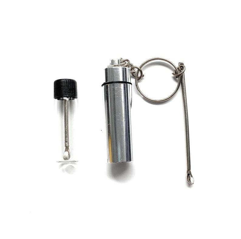 Baller-Fläschchen mit Teleskoplöffel + Aufbewahrungsbox mit Anhänger und Löffel - from DieBallerei