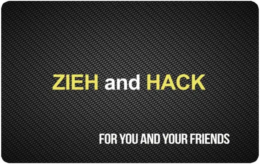 "Zieh und Hack" Karte – Carbon Look, langlebig & stylisch - from DieBallerei