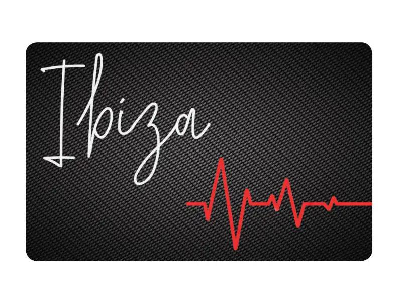 Zieh und Hack Karte im Carbon Look "Ibiza"– Stylisch und Praktisch - from DieBallerei