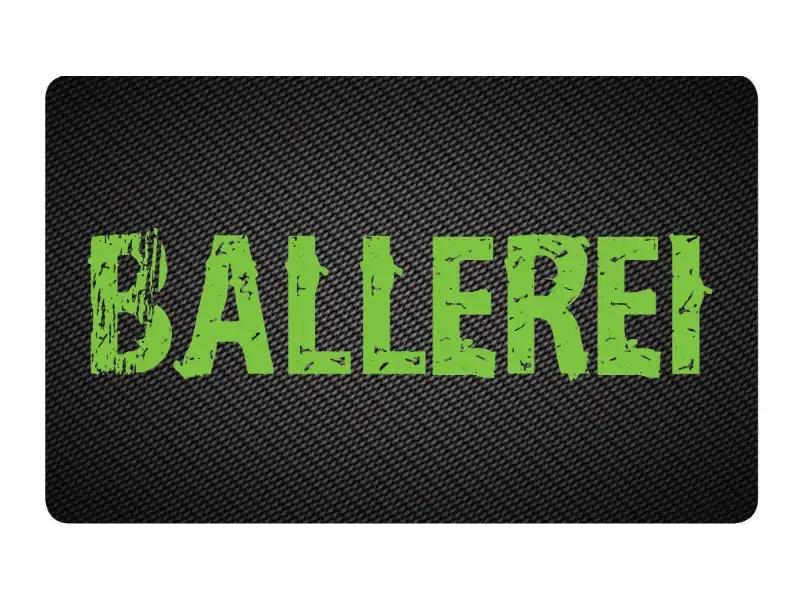 Zieh und Hack Karte im Carbon Look "Ballerei grün" – Stylisch und Praktisch - from DieBallerei