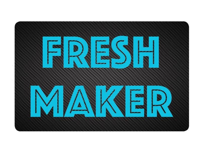 Zieh und Hack Karte im Carbon Look "Fresh Maker" – Stylisch und Praktisch - from DieBallerei