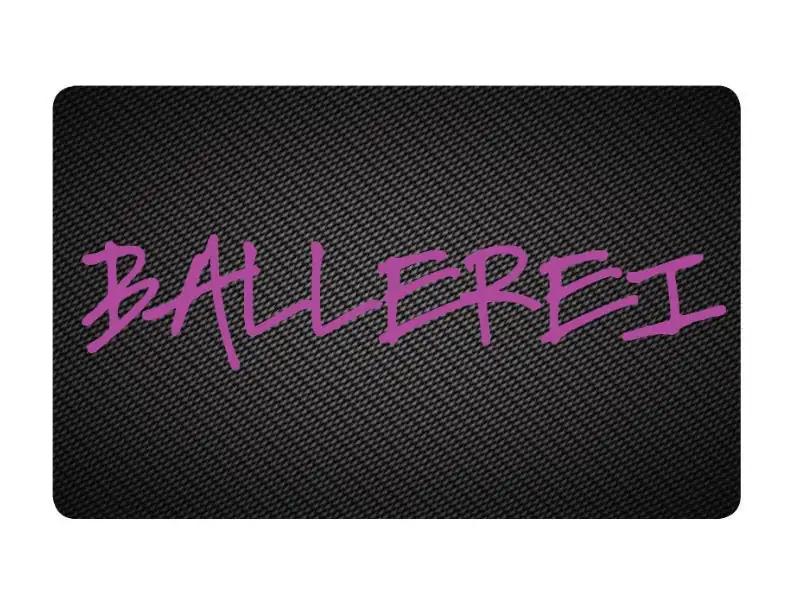 Hack Karte "Ballerei lila" im Carbon Look – Stylisch und Praktisch - from DieBallerei