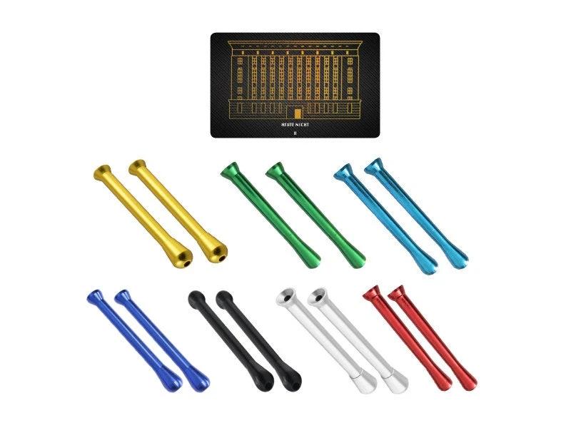 Praktisches XXL Set – 14 Ziehröhrchen Bunt & Berghain-Hack Karte - from DieBallerei