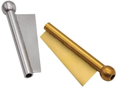 Ziehröhrchen-Set – 2-teilig mit Klingenrand (Gold/Silber) aus hochwertigem Metall - from DieBallerei