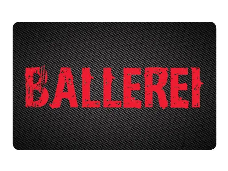 Zieh und Hack Karte im Carbon Look "Ballerei rot"– Stylisch und Praktisch - from DieBallerei